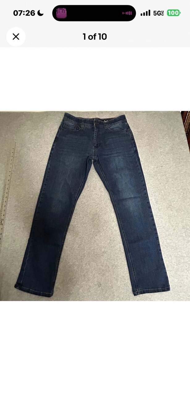 Nat Nast Men's Straight Fit Stretch Denim Jeans, Size 32x32